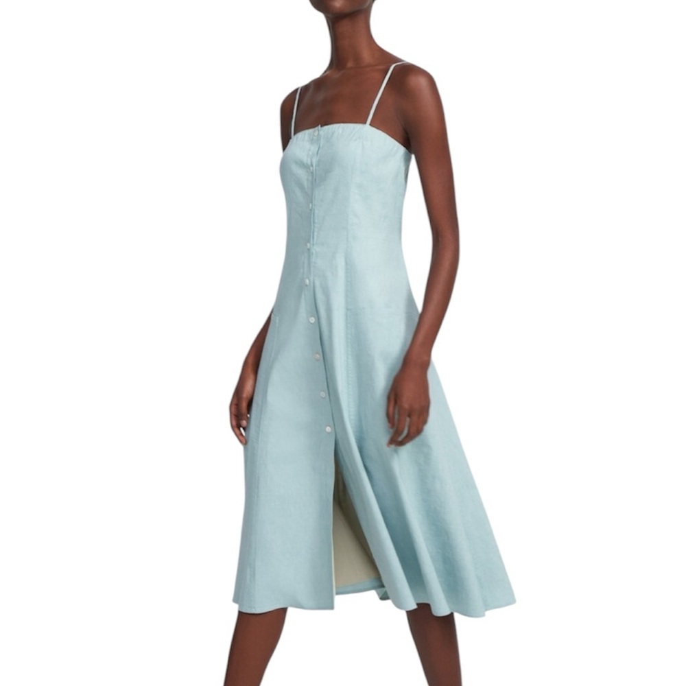 NWT❤️THEORY KAYLEIGH ECO LINEN DRESS. Size 4, 8